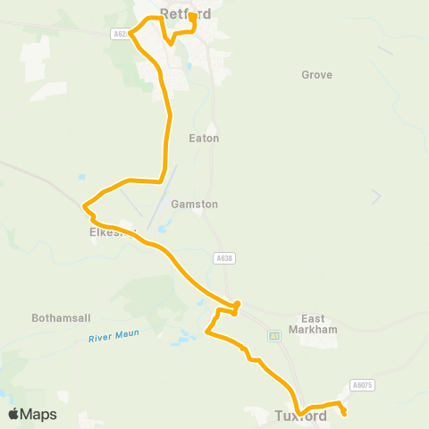 Stagecoach East Midlands  map