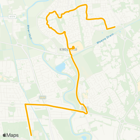 Stagecoach East Midlands Sedgebrook Grove - St Mary's College map