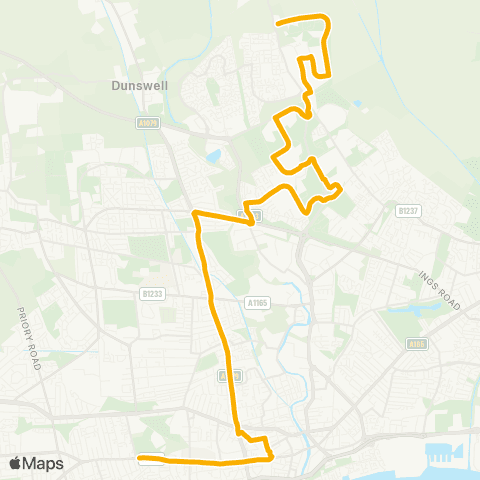 Stagecoach East Midlands Mkm Stadium - Hill Top Farm map
