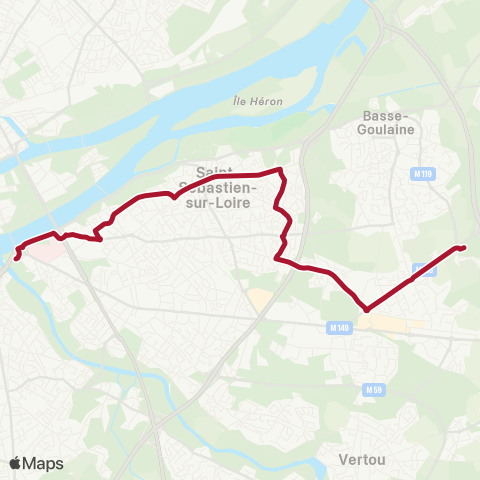 Naolib La Herdrie - Pirmil map