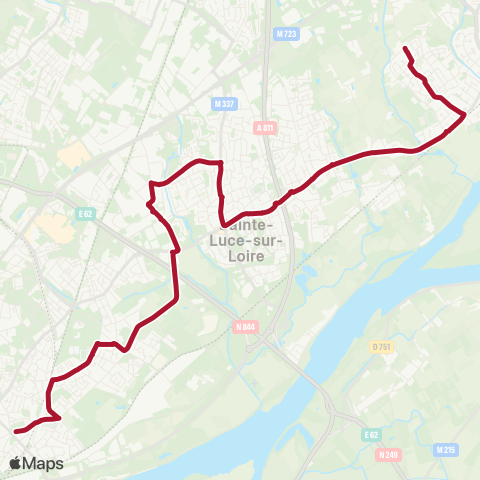 Naolib Toutes Aides - Le Halleray map