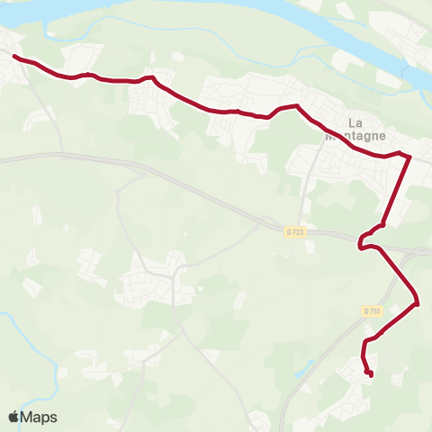 Naolib St Jean de Boisseau - Lycée de Bouaye map