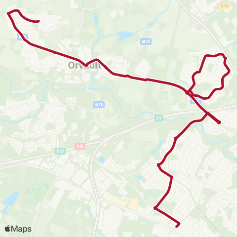 Naolib Les Anges - Orvault-Morlière map