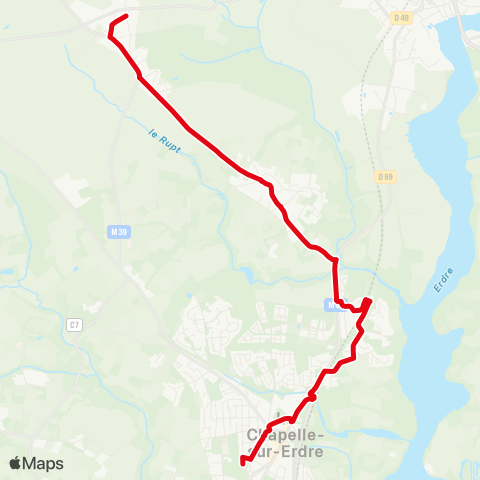 Naolib Léo Lagrange - Pont Pilet map