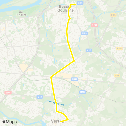 Naolib Quintaine - Vertou map