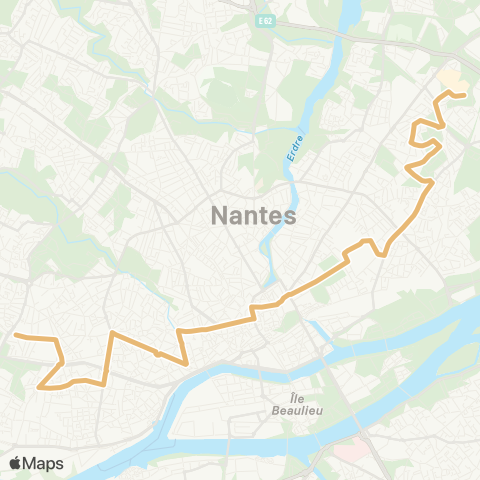 Naolib Tertre - Perray map