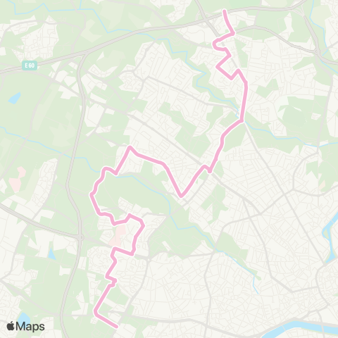 Naolib Mendès France - Bellevue - Bout des Landes map
