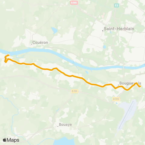 Naolib Bac du Pellerin - Neustrie map
