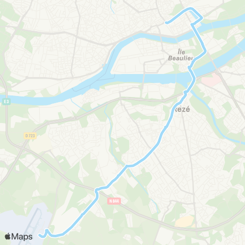 Naolib Aéroport - Hôtel Dieu map