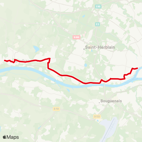 Naolib Couëron Océan - Gare Maritime map