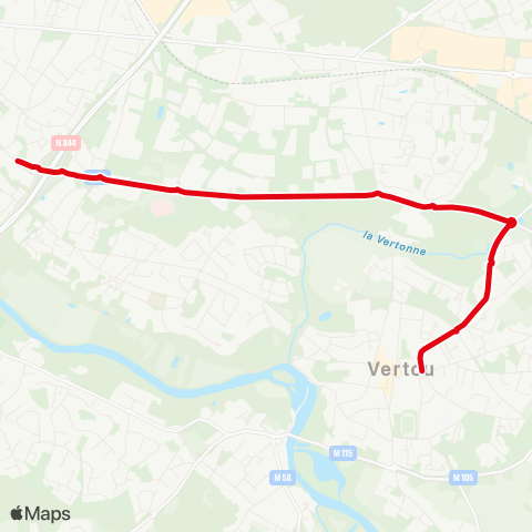 Naolib Porte de Vertou - Vertou map