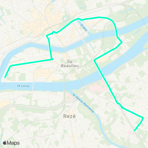 Naolib Bourdonnières - Hangar à Bananes map