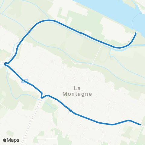 Naolib Bac d'Indret - Château d'Aux map