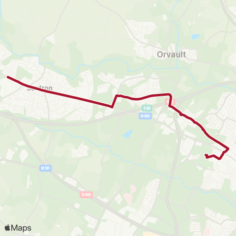 Naolib Sautron - Angevinière map