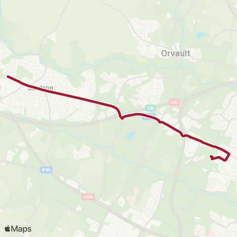 Naolib Sautron - Angevinière map
