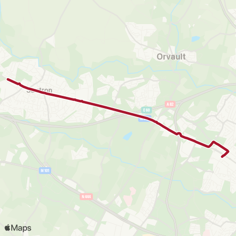Naolib Sautron - Thébaudières map