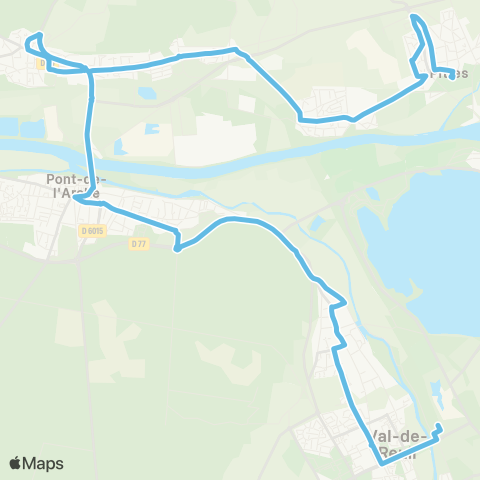 SEMO Pîtres Espace des 2 Rives <> Val-de-Reuil Gare SNCF map