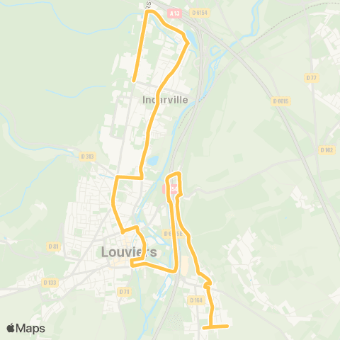 SEMO - Lignes scolaires Val de Reuil / Incarville / Louviers / Pinterville map