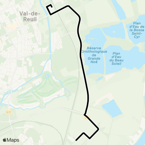 SEMO Navette Hauts Prés map