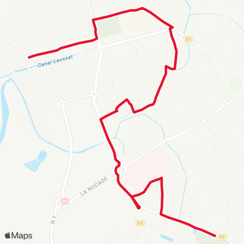 Semop Agglo'bus Gare Routière/Cimetière Cabassou map