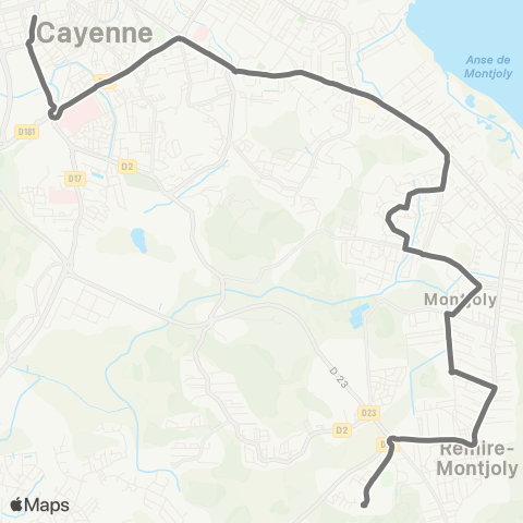 Semop Agglo'bus Boulevard N. Mandela/L. G. Damas map