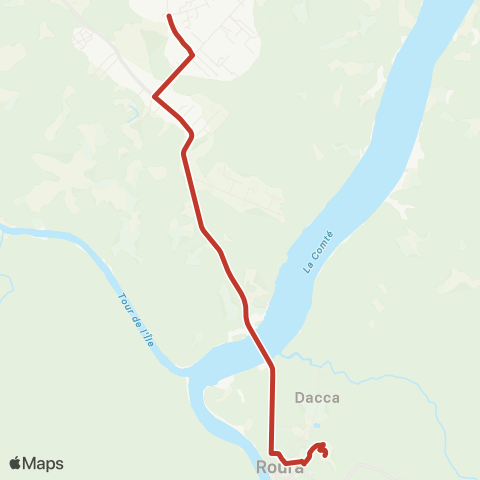 Semop Agglo'bus Roura / Matoury map