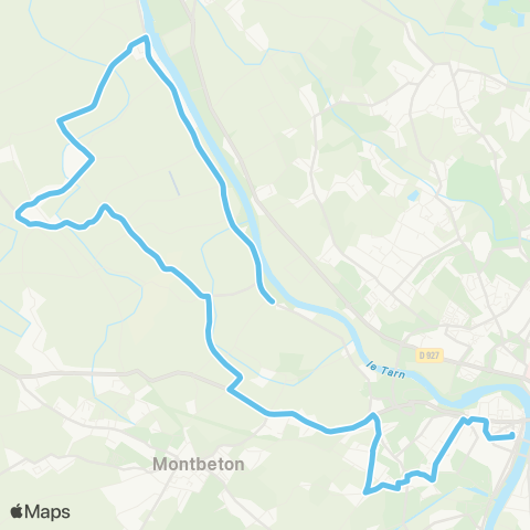 TM Transports Montalbanais Albefeuille Lagerde - Pôle Jaurès map