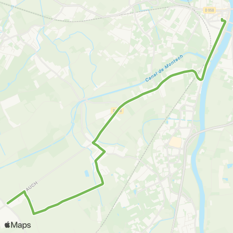 TM Transports Montalbanais Lacourt Talicous - Pôle Jaurès map