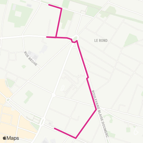 TM Transports Montalbanais Navette Marché map