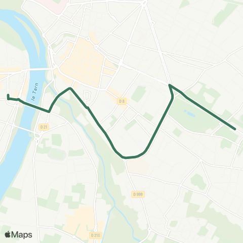 TM Transports Montalbanais Pôle Fobio - Pôle Jaurès map