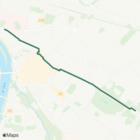 TM Transports Montalbanais Pôle Fobio - Saint-Théodard map