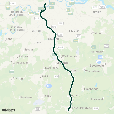 Southern Southern map