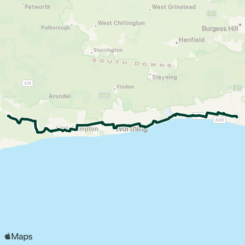 Southern Bus Southern map