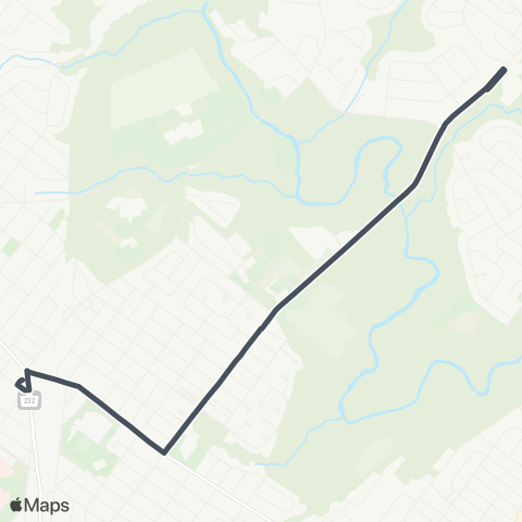 SEPTA Fox Chase Loop to Verree-Marchman map