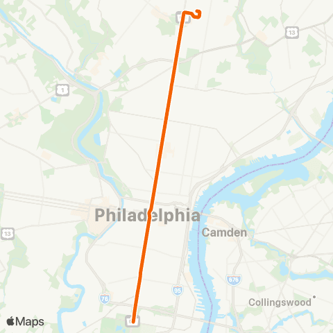 SEPTA Metro Broad Street Line map