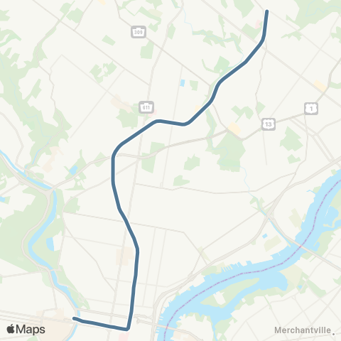 SEPTA Fox Chase Line map