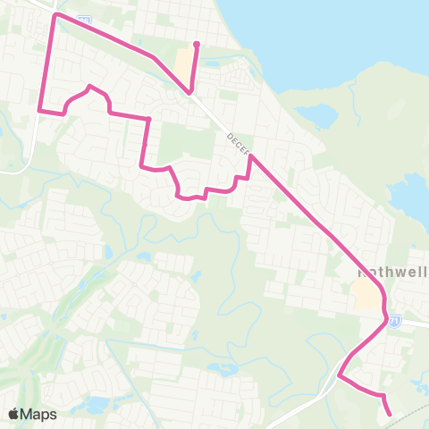 TransLink Moreton Downs - Rothwell map