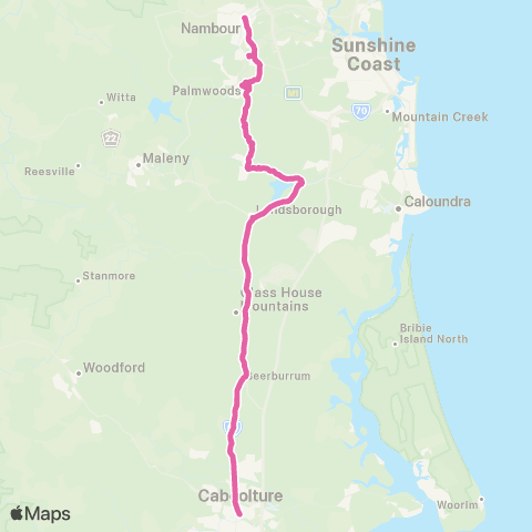 TransLink Caboolture - Landsborough map