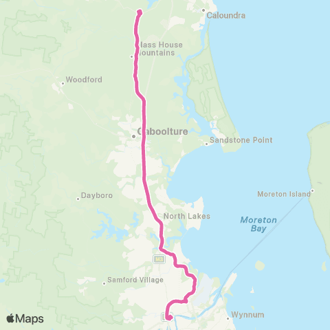 TransLink Rail Replacement Bus map