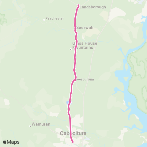 TransLink Landsborough - Caboolture map