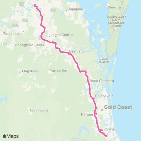 TransLink Rail Replacement Bus map