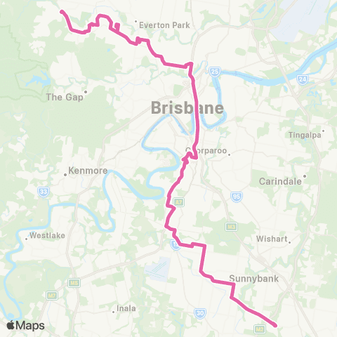 TransLink Rail Replacement Bus map