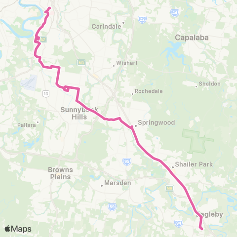 TransLink City - Southern Corridor (Alls) map