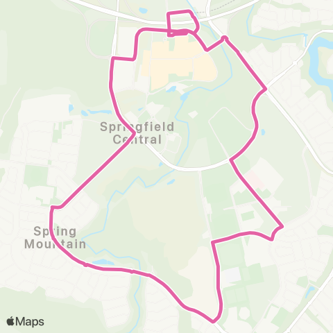 TransLink Spring Mountain Loop map