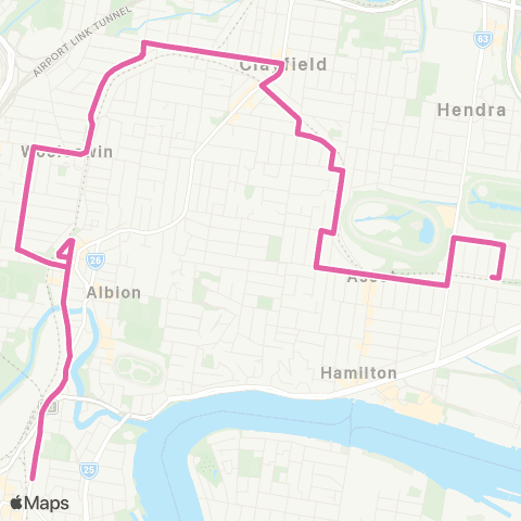 TransLink Doomben - Bowen Hills ALLS map