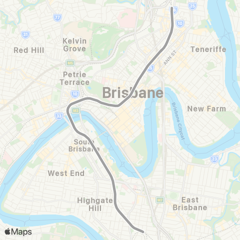 TransLink Brisbane City - Brisbane City map