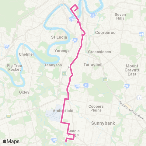 TransLink Acacia Ridge - City Rocket map