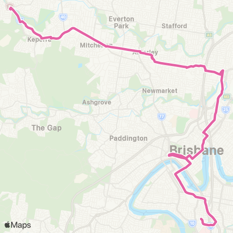 TransLink City - Albion - Park Road (Alls) map