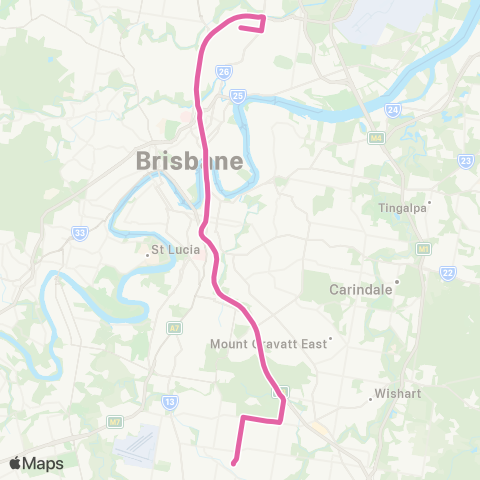 TransLink Airport - Southern Corridor (Express) map