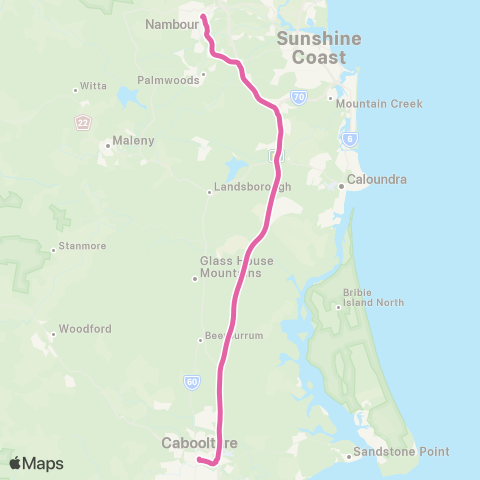 TransLink Landsborough - Caboolture map